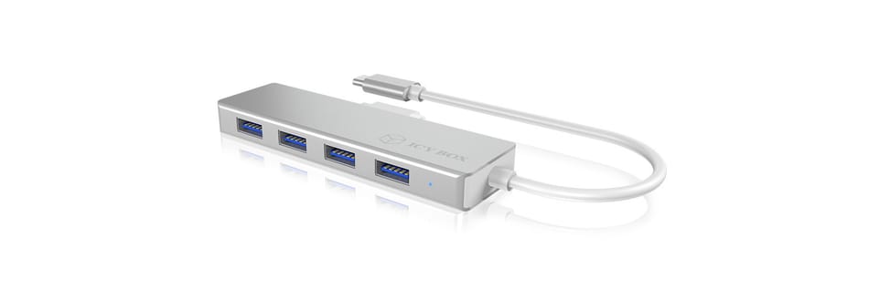 ICY BOX IB-HUB1425-C3 USB 3.2 Gen 1 (3.1 Gen 1) Type-C 5000 Mbit/s Argent (60437) — image 2