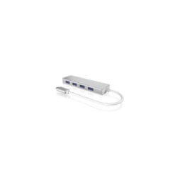 ICY BOX IB-HUB1425-C3 USB 3.2 Gen 1 (3.1 Gen 1) Type-C 5000 Mbit/s Argent (60437)