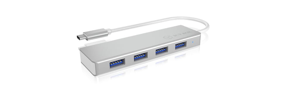 ICY BOX IB-HUB1425-C3 USB 3.2 Gen 1 (3.1 Gen 1) Type-C 5000 Mbit/s Argent (60437) — image 4