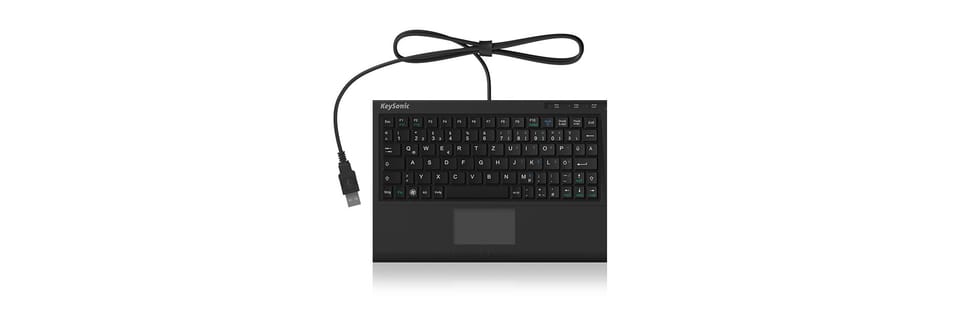 KeySonic ACK-3410 clavier USB QWERTZ Allemand Noir (60377) — image 4