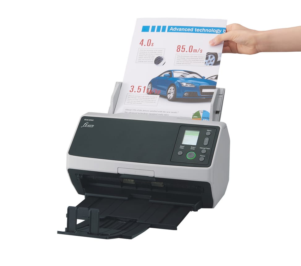 Ricoh fi-8170 Numériseur chargeur automatique de documents (adf) + chargeur manuel 600 x 600 DPI A4 Noir, Gris (PA03810-B051) — image 4
