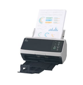 Fujitsu FI-8150 Numériseur chargeur automatique de documents (adf) + chargeur manuel 600 x 600 DPI A4 Noir, Gris