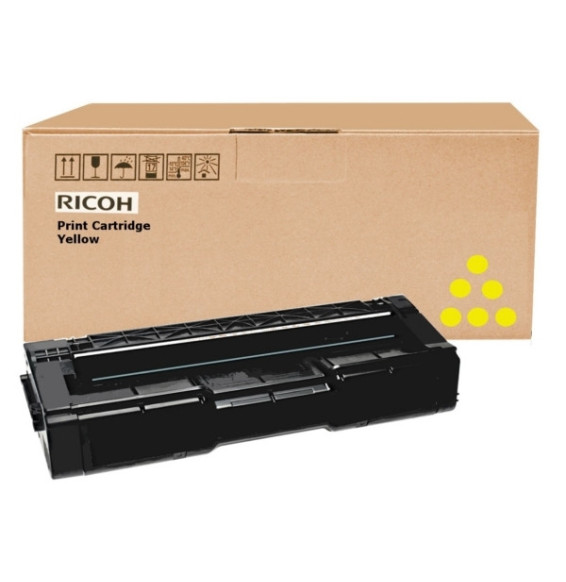 Ricoh 407639 Cartouche de toner 1 pièce(s) Original Jaune Toner Yellow SP C310 AIO 2500 sh - SP C242 DN et 242 SF (407639)