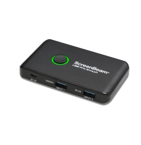 ScreenBeam USB Pro Switch Noir 1 pièce(s) USB 3.0, Win/Mac, 5 V, 100mm x 60mm x 14mm  (0948-0160-000)