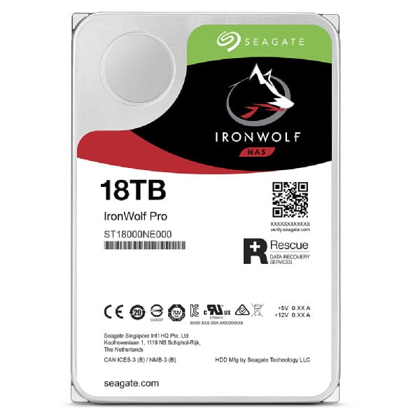 Seagate IronWolf Pro ST18000NT001 disque dur 3.5" 18 To 18 TB, SATA 6Gb/s, 26.11 x 101.85 x 146.99 mm, 670 g  (ST18000NT001) — image 4