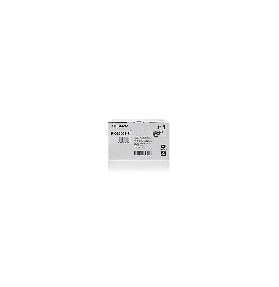 Sharp MXC30GTB Cartouche de toner 1 pièce(s) Original Noir (MX-C30GTB)