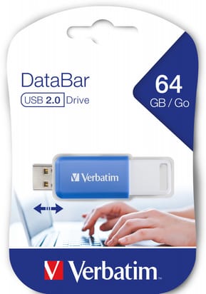 Verbatim V DataBar lecteur USB flash 64 Go USB Type-A 2.0 Bleu (49455) — image 3
