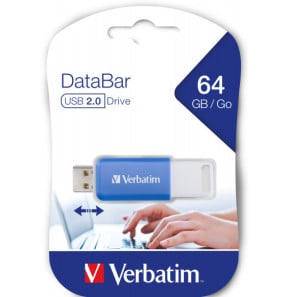 Verbatim V DataBar lecteur USB flash 64 Go USB Type-A 2.0 Bleu (49455)