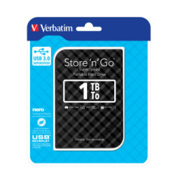 Verbatim Disque dur portable USB Store 'n' Go 3.0, 1 To, noir Disque dur portable USB Store 'n' Go 3.0, 1 To, noir  (53194)