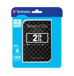 Verbatim Disque dur portable USB Store 'n' Go 3.0, 2 To, noir Disque dur portable USB Store 'n' Go 3.0, 2 To, noir  (53195)
