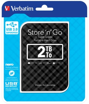 Verbatim Disque dur portable USB Store 'n' Go 3.0, 2 To, noir Disque dur portable USB Store 'n' Go 3.0, 2 To, noir  (53195) — image 5