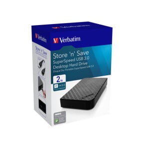Verbatim Store 'n' Save 2 To USB 3.0 Store 'n' Save, 2TB, USB 3.0  (47683)