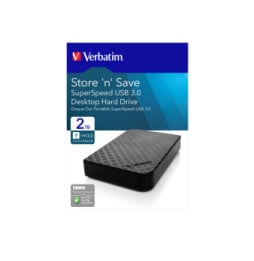 Verbatim Store 'n' Save 2 To USB 3.0 Store 'n' Save, 2TB, USB 3.0  (47683)