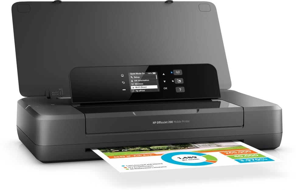 HP Officejet Imprimante portable 200, Couleur, Imprimante pour Petit bureau, Imprimer, Impression sur façade par port USB — image 6