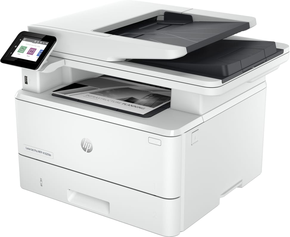 HP LaserJet Pro Imprimante MFP 4102fdn, Noir et blanc, Imprimante pour Petites/moyennes entreprises, Impression, copie, scan, — image 2