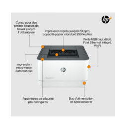 HP LaserJet Pro Imprimante 3002dwe, Noir et blanc, Imprimante pour Petites/moyennes entreprises, Imprimer, Impression recto