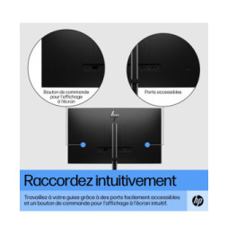 HP E27 G5 écran plat de PC 68,6 cm (27") 1920 x 1080 pixels Full HD LED Noir Écran FHD E27 G5 HP  (6N4E2AA)