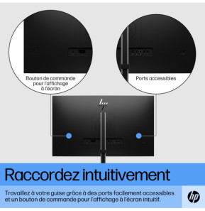 HP E27 G5 écran plat de PC 68,6 cm (27") 1920 x 1080 pixels Full HD LED Noir Écran FHD E27 G5 HP  (6N4E2AA)
