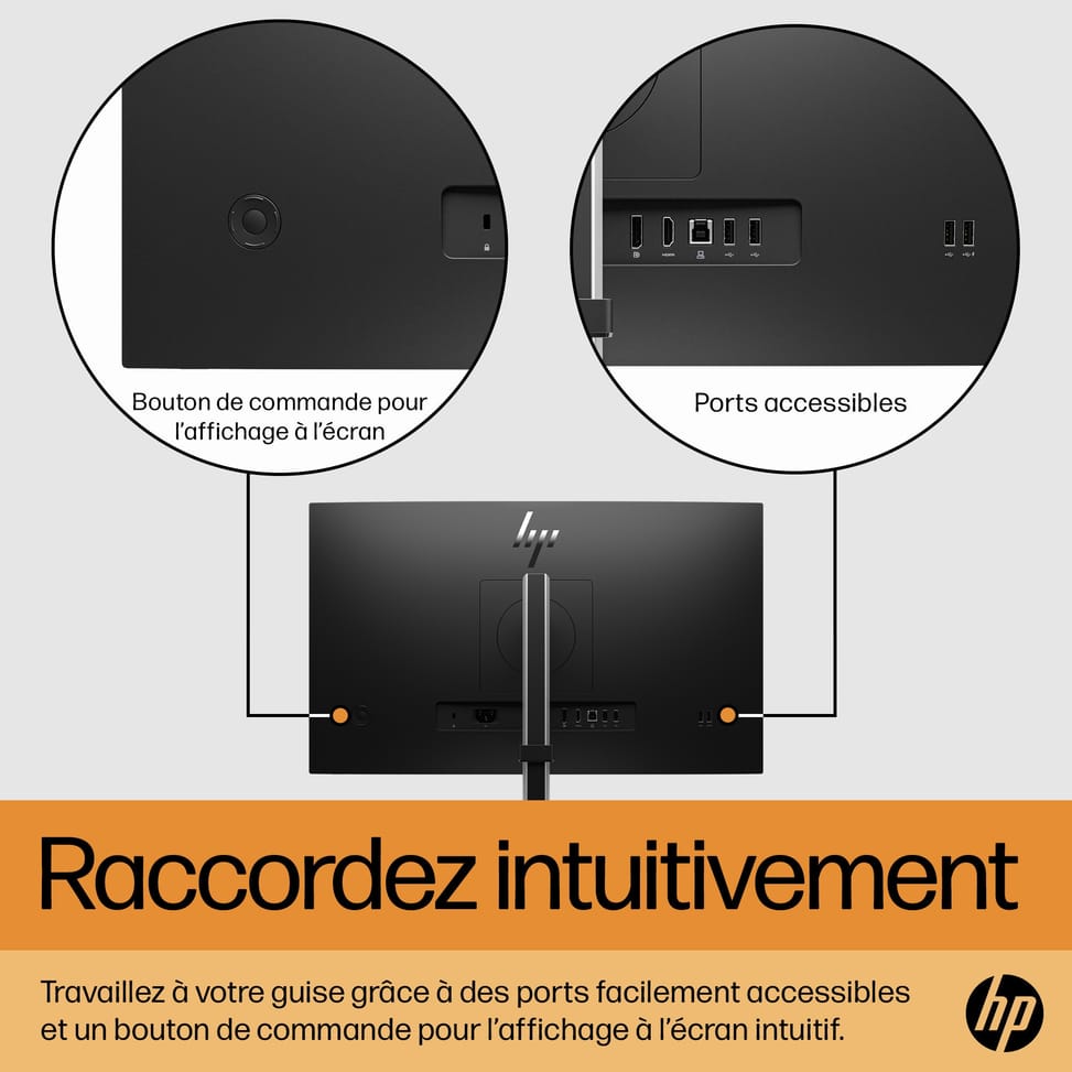 HP E-Series E24 G5 écran plat de PC 60,5 cm (23.8") 1920 x 1080 pixels Full HD LED Argent, Noir (6N6E9AA) — image 11