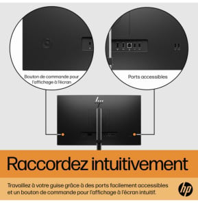 HP E-Series E24 G5 écran plat de PC 60,5 cm (23.8") 1920 x 1080 pixels Full HD LED Argent, Noir (6N6E9AA)
