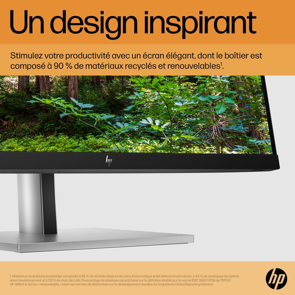 HP E-Series E24 G5 écran plat de PC 60,5 cm (23.8") 1920 x 1080 pixels Full HD LED Argent, Noir (6N6E9AA) — image 13