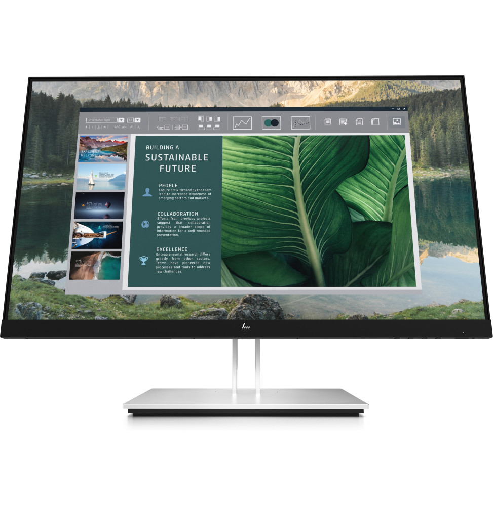 HP 27 Ecran PC incurvé Full HD 27 Argent/Blanc (VA/LED, HDMI