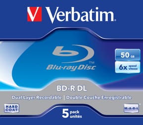 Verbatim 43748 disque vierge Blu-Ray BD-R 50 Go 5 pièce(s) BD-R DL 50GB 6x 5 Pack Jewel Case  (43748) — image 2