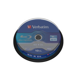 Verbatim 43746 disque vierge Blu-Ray BD-R 50 Go 10 pièce(s) BD-R DL 50GB 6x 10 Pack Spindle  (43746)