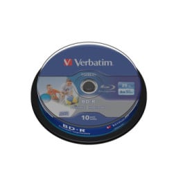 Verbatim Datalife 6x BD-R 25 Go 10 pièce(s) BD-R SL Datalife 25GB 6x Wide Inkjet Printable 10 Pack Spindle  (43804)
