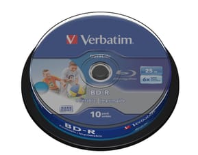 Verbatim Datalife 6x BD-R 25 Go 10 pièce(s) BD-R SL Datalife 25GB 6x Wide Inkjet Printable 10 Pack Spindle  (43804)