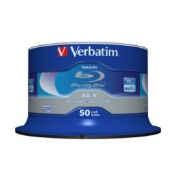Verbatim Datalife 6x BD-R 25 Go 50 pièce(s) BD-R SL Datalife 25GB 6x 50 Pack Spindle  (43838)