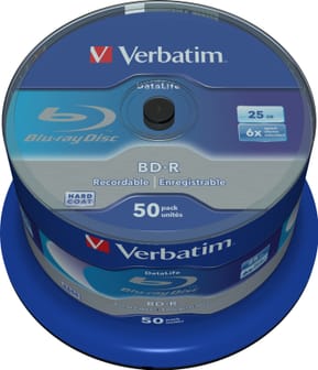 Verbatim Datalife 6x BD-R 25 Go 50 pièce(s) BD-R SL Datalife 25GB 6x 50 Pack Spindle  (43838) — image 2