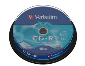 Verbatim CD-R Extra Protection 700 Mo 10 pièce(s) CD-R Extra Protection, 700MB, 52x  (43437)