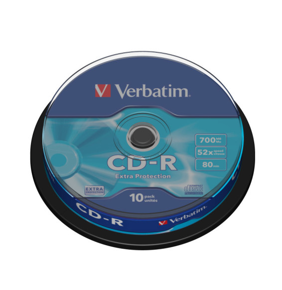 Verbatim CD-R Extra Protection 700 Mo 10 pièce(s) CD-R Extra Protection, 700MB, 52x (43437)