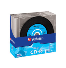 Verbatim CD-R AZO Data Vinyl 700 Mo 10 pièce(s) CD-R AZO Data Vinyl, 700MB, 52x  (43426)
