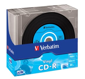 Verbatim CD-R AZO Data Vinyl 700 Mo 10 pièce(s) CD-R AZO Data Vinyl, 700MB, 52x  (43426)