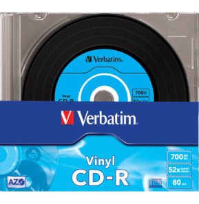 Verbatim CD-R AZO Data Vinyl 700 Mo 10 pièce(s) CD-R AZO Data Vinyl, 700MB, 52x  (43426)
