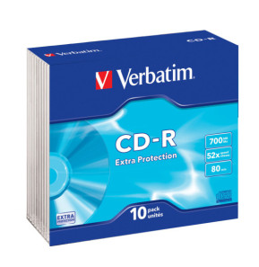 Verbatim CD-R Extra Protection 700 Mo 10 pièce(s) CD-R Extra Protection, 700MB, 52x  (43415)