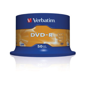 Verbatim DVD-R Matt Silver 4,7 Go 50 pièce(s) DVD-R Matt Silver, 16x, 50pcs  (43548)