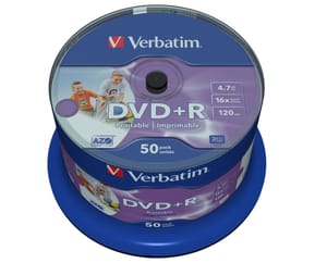 Verbatim DVD+R Wide Inkjet Printable No ID Brand 4,7 Go 50 pièce(s) DVD+R Wide Inkjet Printable No ID Brand, 50pcs  (43512) — image 4