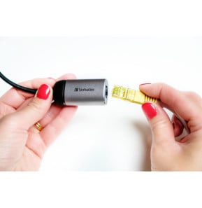 Verbatim 49146 station d'accueil USB 3.2 Gen 1 (3.1 Gen 1) Type-C Noir, Argent (49146)