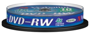 Verbatim DVDVER00072B DVD-RW Matt Silver 4x, 10pcs  (43552)