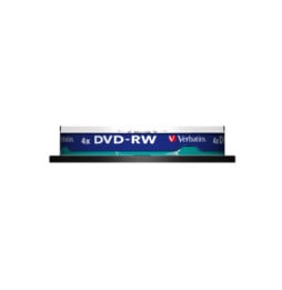 Verbatim DVDVER00072B DVD-RW Matt Silver 4x, 10pcs  (43552)