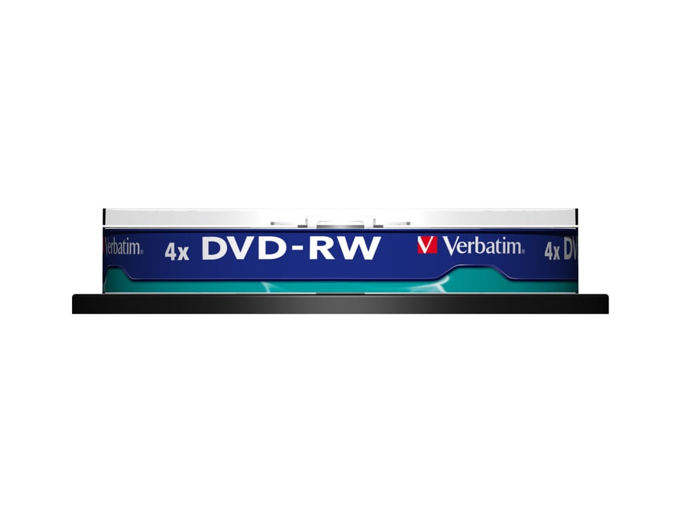 Verbatim DVDVER00072B DVD-RW Matt Silver 4x, 10pcs  (43552) — image 2