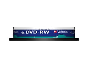 Verbatim DVDVER00072B DVD-RW Matt Silver 4x, 10pcs  (43552) — image 2