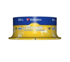 Verbatim DVD+RW Matt Silver 4,7 Go 25 pièce(s) DVD+RW Matt Silver, 25pcs  (43489) — image 2