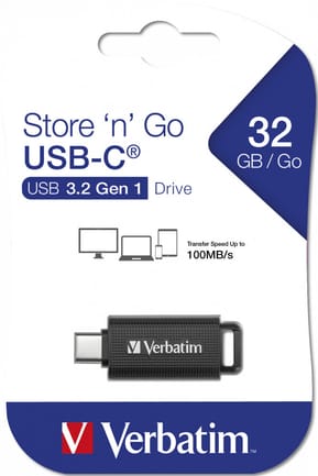Verbatim Store 'n' Go lecteur USB flash 32 Go USB Type-C 3.2 Gen 1 (3.1 Gen 1) Noir (49457) — image 5