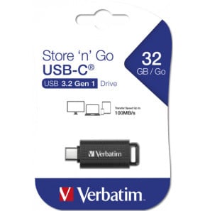 Verbatim Store 'n' Go lecteur USB flash 32 Go USB Type-C 3.2 Gen 1 (3.1 Gen 1) Noir (49457)