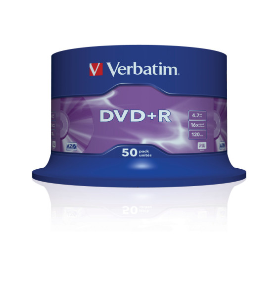 Verbatim VB-DPR47S3A DVD+R Matt Silver, 50pcs (43550)