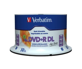 Verbatim 97693 DVD vierge 8,5 Go DVD+R DL 50 pièce(s) DVD+R Double Layer Inkjet Printable 8x Life Series, 50pcs  (97693) — image 3